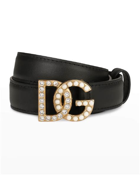 dolce gabbana swarovski bunt|Dolce&Gabbana DG Swarovski Crystal & Pearl Leather Belt.